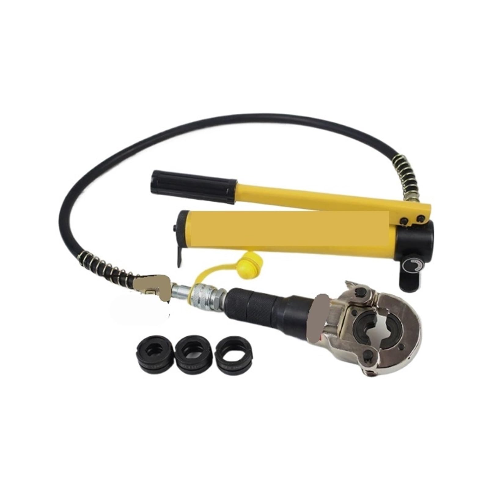 Bnvewr 1 Hydraulic Crimping Tool, 8T Hydraulic Hose Crimping Press Clamp Tool V12-28Mm Jaws For Narrow Spaces