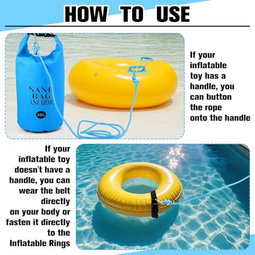 ShinyRelief 2 Set Sand Anchor Bag for Float Kayak PWC,20L,Blue by ShinyRelief - Used condition - Image 3