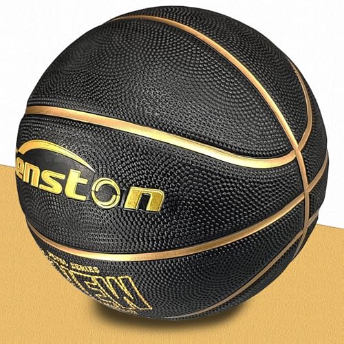 Senston 27.5‘’/29.5'' Basketball Outdoor Indoor Rubber Basketball Ball for Kids/Adult Official Size 5/7 Basket Ball with Pump4