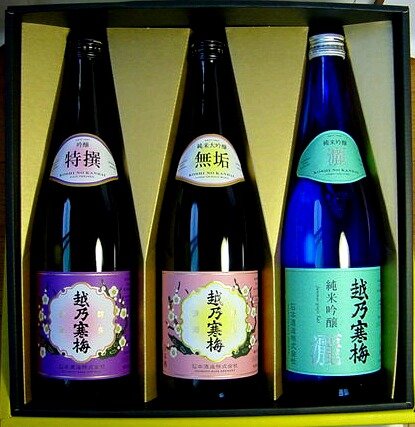 Amazon.co.jp: 越乃寒梅専用箱入り 特撰 無垢 灑 720ml 3本詰 贈答 Amazon.co.jp: 越乃寒梅専用箱入り 特撰 無垢 灑 720ml 3本詰 贈答