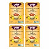 Yogi Tea Roasted Dandelion Spice DeTox - 16 Bags per Pack (4 Packs) - Organic DeTox Tea - Includes Roasted Dandelion Root, Dandelion Root, Cinnamon Bark, Cocoa Shell & More