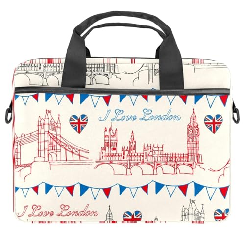 Sacoche ordinateur 13-14.5 pouces London Tower Bridge pour tablette