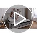 JINGWEI Queen Mattress, 12 Inch Innerspring Hybrid Mattress in a Box, Individually Pocket Coils for Motion Isolation & Cool Sleep, Queen Bed for Back Pain, Medium Firm, Gray