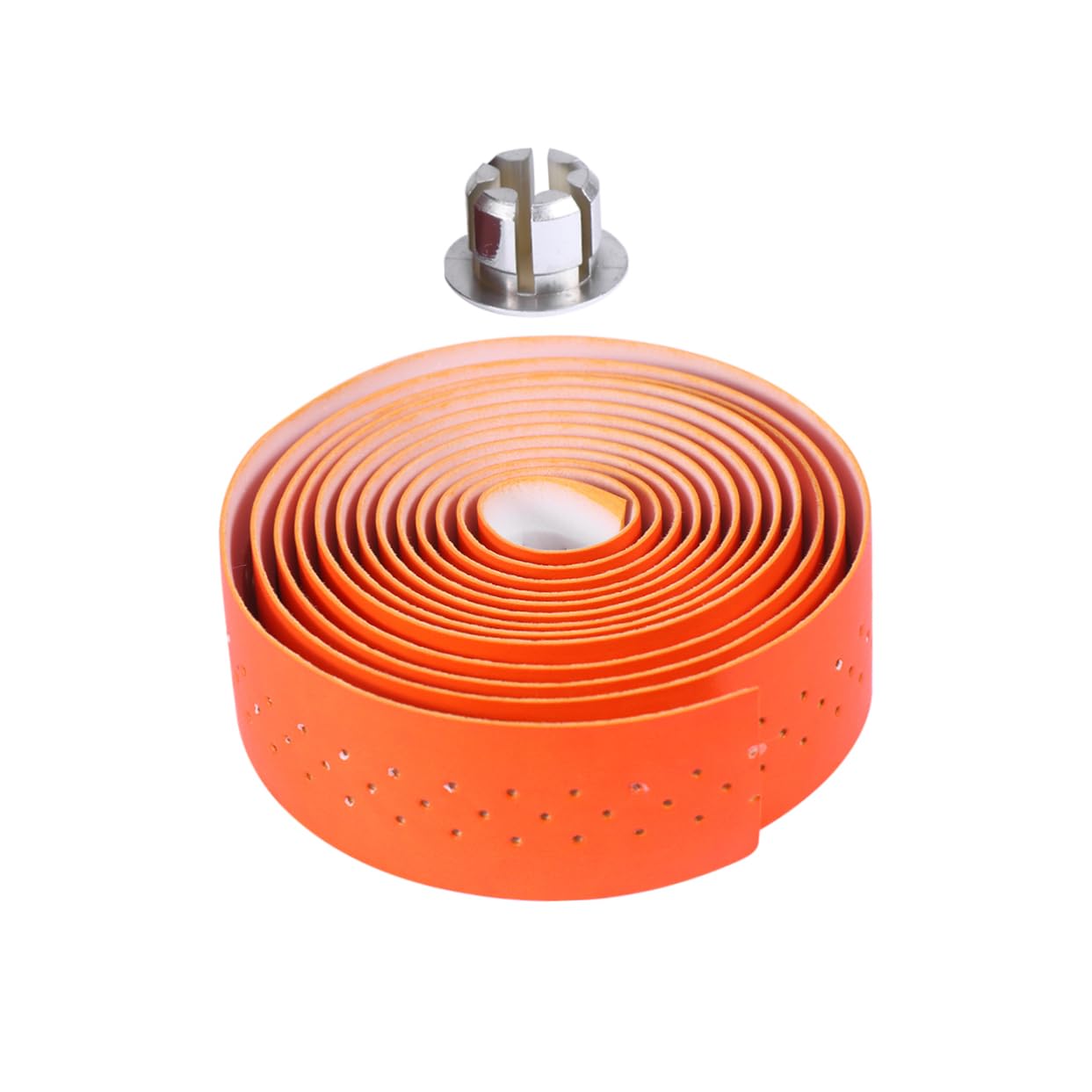 BESPORTBLE 3sets Nastro Manubrio Pu Con Assorbimento Shock Fascia Per Manubrio Per Bici Da Corsa e Mountain Bike Arancione Design Antiscivolo e Installazione Facile