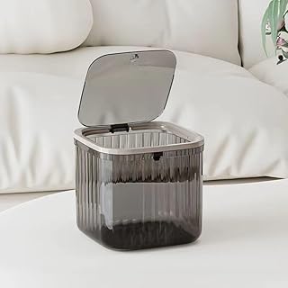 Mini Trash Can with Lid,Removable Small Garbage Can, Ultimate Mini Desktop Storage Box, Tiny Trash Can for Car, Bathroom, Kitchen or Bedroom