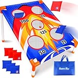 AuntyFey Bean Bag Toss Game for Kids 3-8, Kids Cornhole Game Set for Toddler, Outdoor Outside Game for Kid 3-6, Toddler Yard Outdoor Game for Kid Party Gift Birthday Christmas