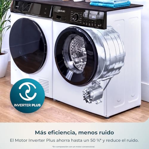 Miniatura 5 de Cecotec Lavadora 6 Kg Carga Frontal Bolero DressCode 6150 Inverter A HairCatch Kit. 1650W, 1000 rpm, 12 programas, Motor Inverter Plus, Steam Max, Drum Clean, Delay Start y Child Lock.