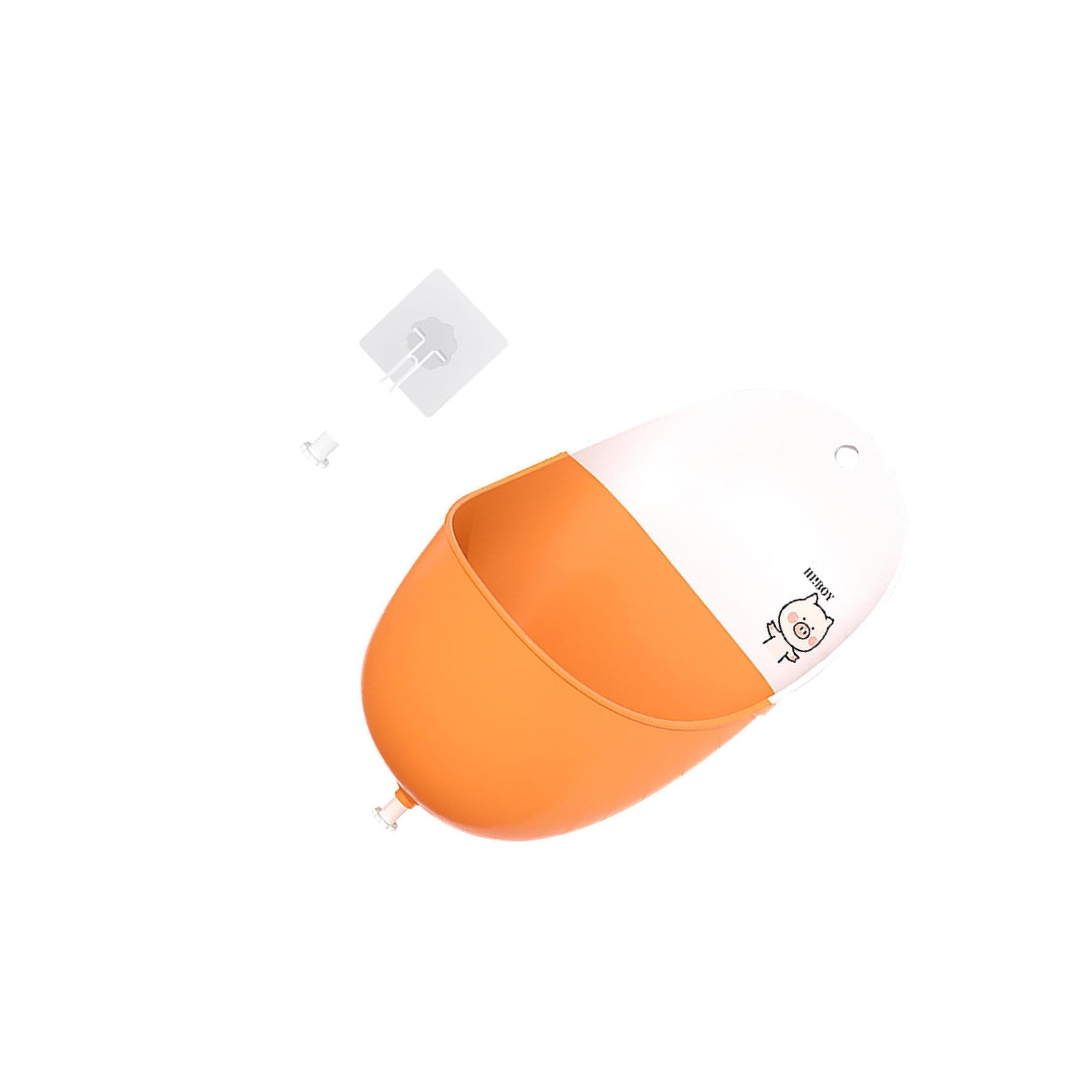 Zambuph Orange Wall Hanging Potty Children Toddler Standing Potty Safe Efficient Easy Urination Cultivate Good Habits With Lightweight Toilet Urinal Baby Bathroom, 29X17.5cm