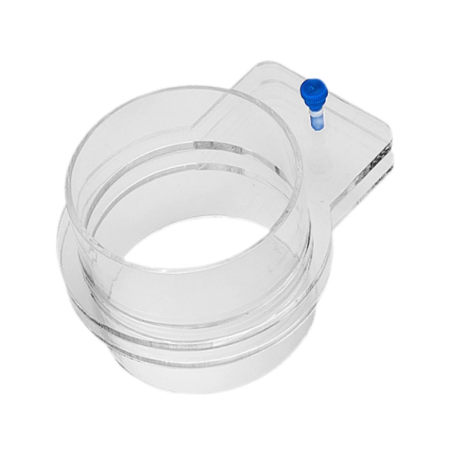 Comedero Acrílico para Peces, Anillo de Alimentación Transparente para Peces, Anillo de Alimentación Resistente para Acuario Colgante para Betta, 100mm