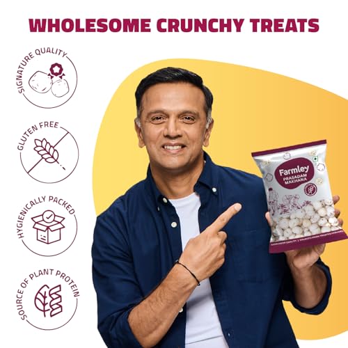 Image of Farmley Prasadam Makhana | Fit for Fasting | Foxnuts, Lotus Puffs | Rich in Calcium, Maintains Weight, Healthy Snacks (60 g (Pack of 1))