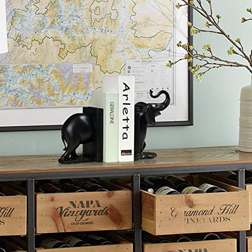 Wll-Dp Nordic Style Creative Elephant Book Ends For Heavy Books, Shelves School Office Home Decorative Bookends, Book Stoppers Bookend Supports 1 Pair #TOP4
