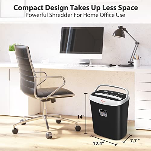 Paper Shredder For Home Office,Vidateco 10-Sheet Cross-Cut Shredder With Us Patented Cutter,Also Shreds Card/Cd/Clip,Paper Shredder For Home Use Heavy Duty,Durable With Jam Proof,3.9-Gallon Bin(Etl) #TOP6