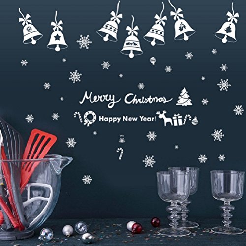 Heekpek Natale Campane Soggiorno Adesivi Vetro