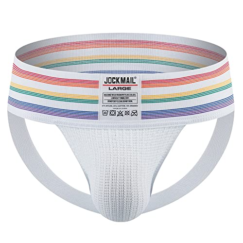 JOCKMAIL Men's Jockstrap Underwear Athletic Supporte Mens Jockstrap Underwear Male Sports Underwear for men