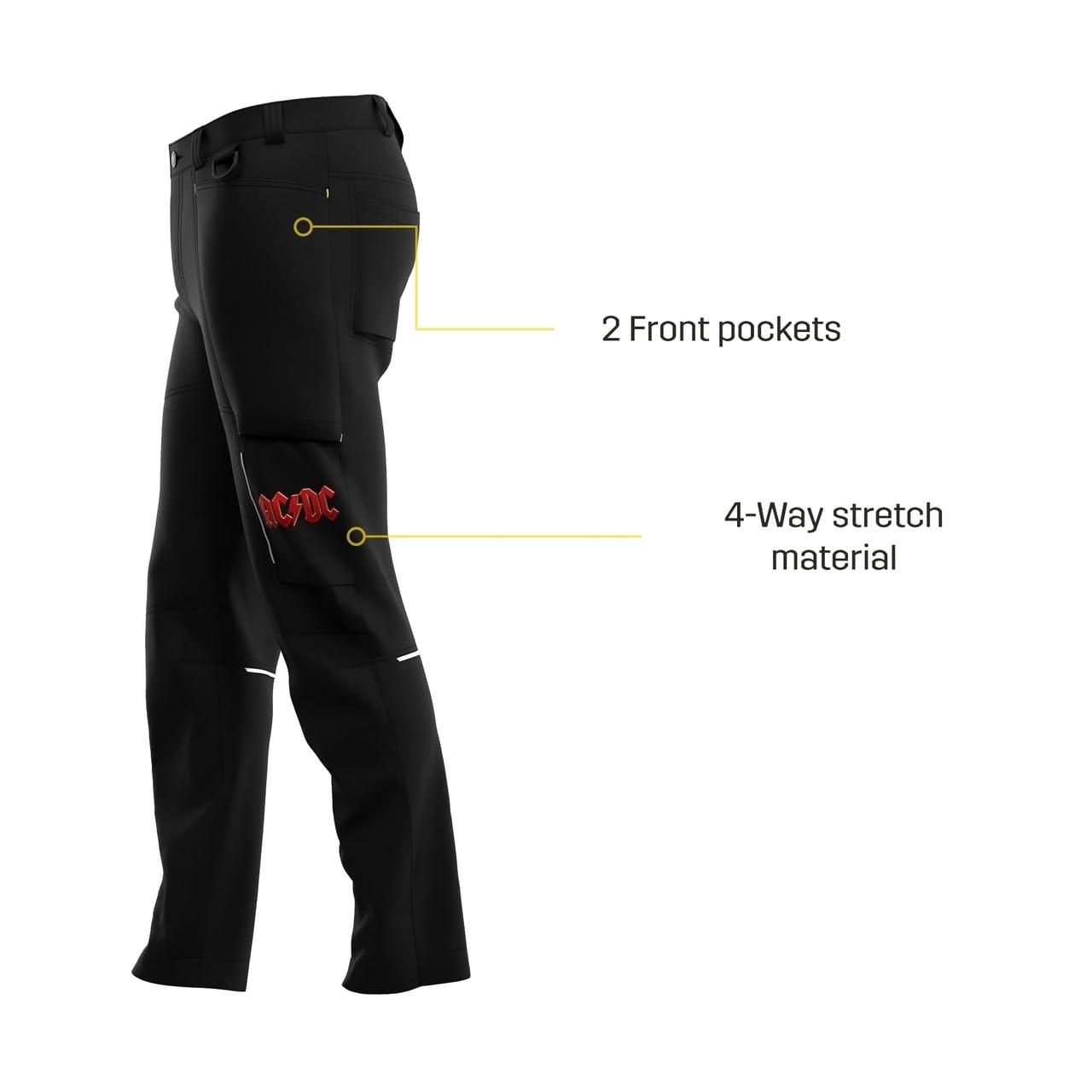 SAFETY JOGGER Arbeitshose mit AC/DC Logo Herren und Damen - Pants - Berufshose