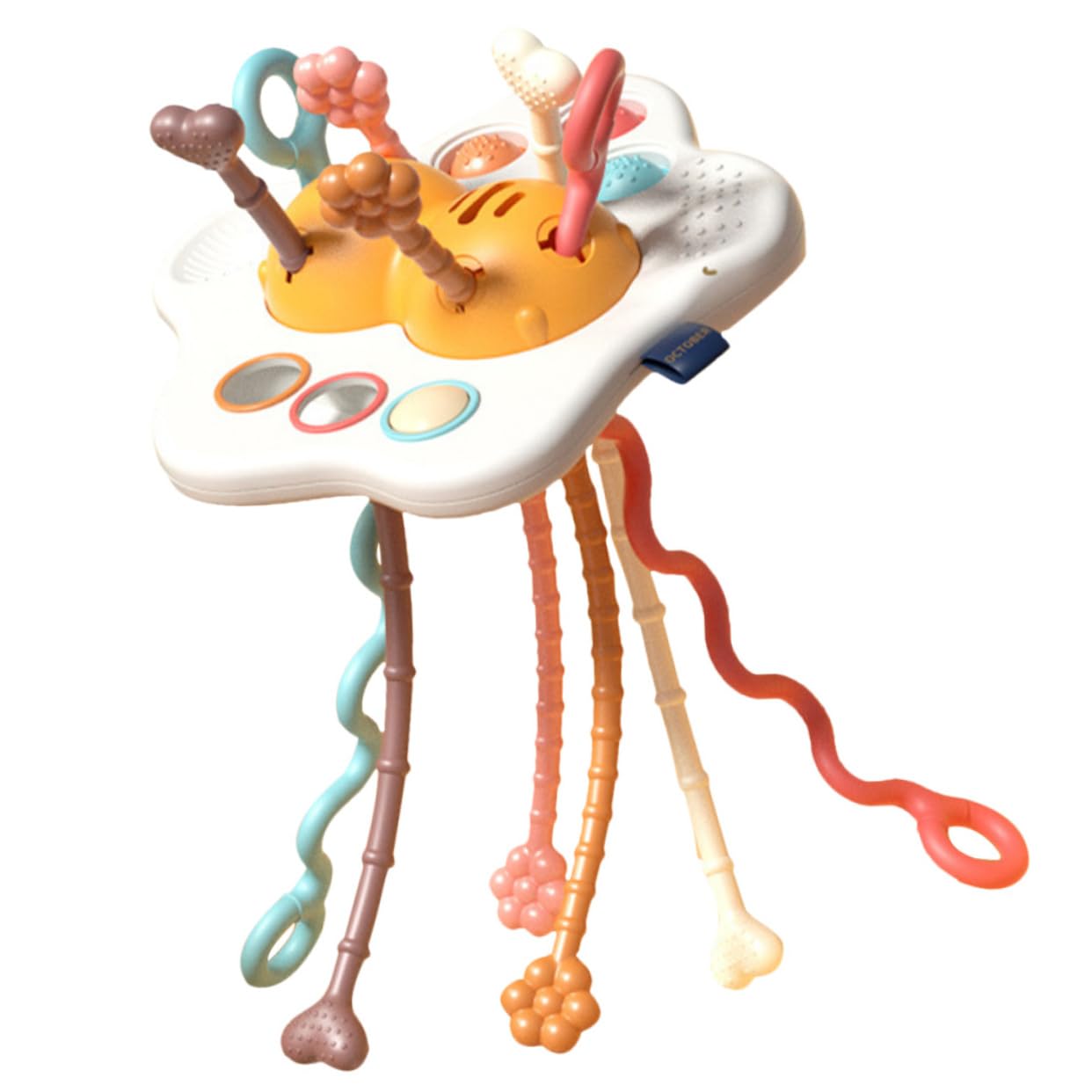 FELTECHELECTR Educational Pull String Wear Resistant Plaything Fun Egg Shaped Interactive for Boy Girl and Supplies for Home Activities