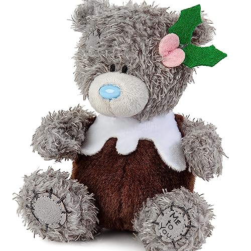 Me to You Tatty Teddy Christmas Pudding Bear 10cm High - Official Collection, Grey - Image 2