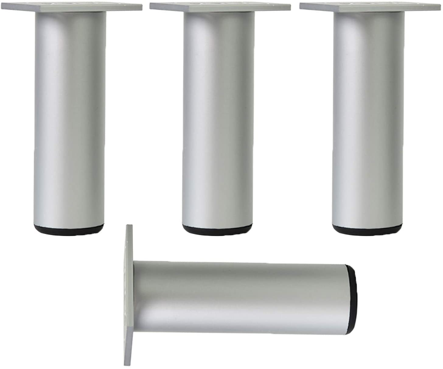 Gambe per mobili Moderni per scrivanie/comodini/banchi da Lavoro, Gambe per mobili, Gambe di Supporto Regolabili in Metallo, Gambe per mobili Nere, Piedini per divani e TV,