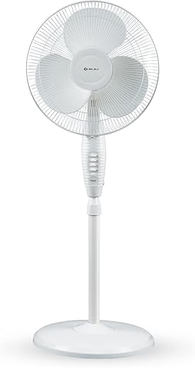Bajaj Esteem 400 MM Oscillating Pedestal Fan for Home|Stand Fan with Tilt Mechanism| Voltage Protection| 100% CopperMotor| HighAir Delivery|…
