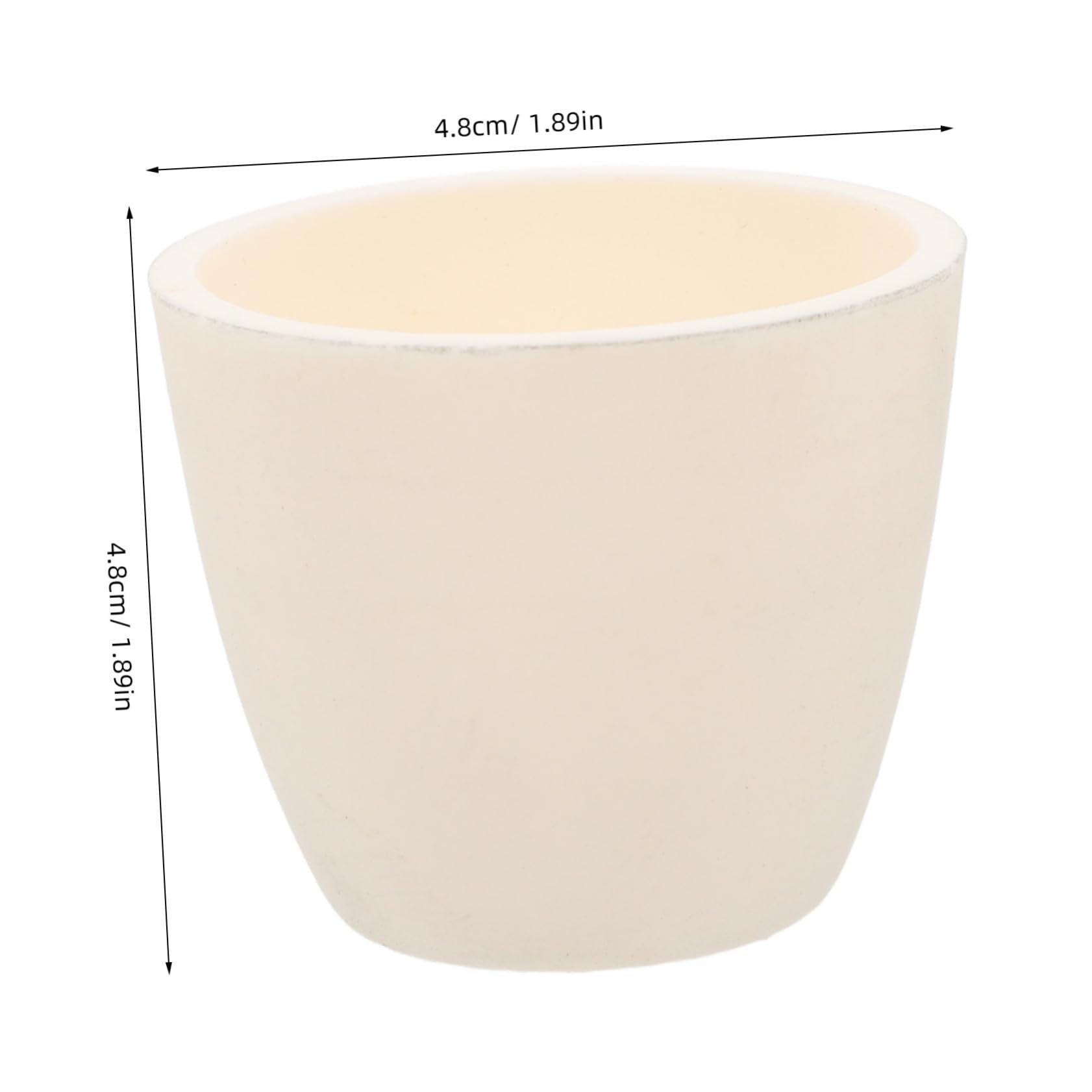 SOLUSTRE Crogiolo Resistente Alte Temperature 10ml in Ceramica di Ossido di Alluminio Riutilizzabile e Durevole per Analisi di Laboratorio