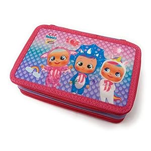 Dimagraf Cry Babies – etui voor school met 3 ritssluitingen – Dreamy, Bruny & Tina – compleet met 44 delen – officieel…