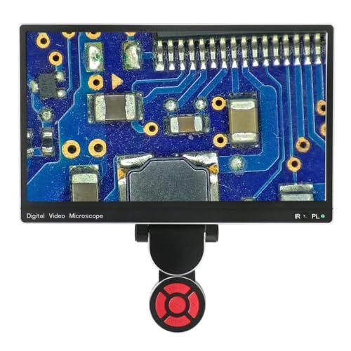 Microscope 90X 100X Simul Focal Stereo Trinocular Microscope Set Aluminum Alloy Big Stand 38MP 11.6inch LCD Video Microscope C Mount Camera(7-45x,0.5X 1.0X)