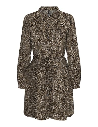 Robe chemise ONLY Onlnova unie et fluide coloris Sierra coupe ajustée