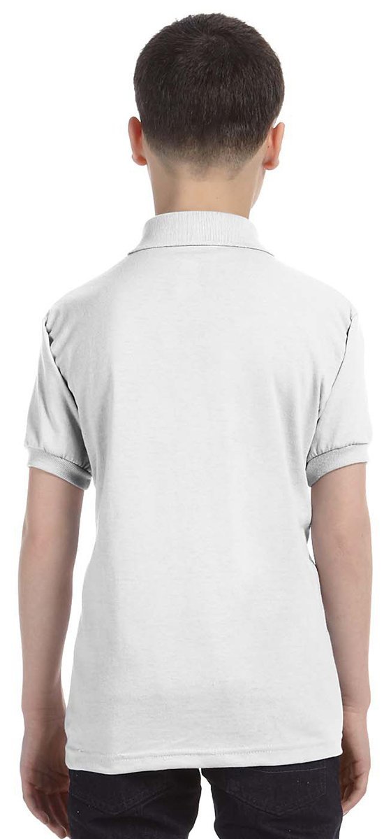 Hanes Boys 50/50 Comfortblend® Ecosmart® Jersey Knit Polo (054Y)