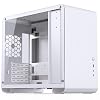 Jonsbo U4 Mini PC Case White - Micro ATX Case with Tempered Glass Space for GPUs up to 420mm ATX Power Supplies up to 200mm Stylish Design for Compact Gaming Builds