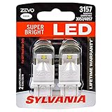 SYLVANIA - 3157 ZEVO LED White Bulb - Bright LED Bulb, Ideal for Daytime Running Lights (DRL) and Back-Up/Reverse Lights (Contains 2 Bulbs)