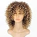 Produktbild Echthaar PerüCke Ombre Perücke Kurze Afro Perücken für Schwarze Frauen Verworrene Lockige Ombre Blonde Natürliche Schwarze Synthetische Perücken Afrikanische 14 zoll