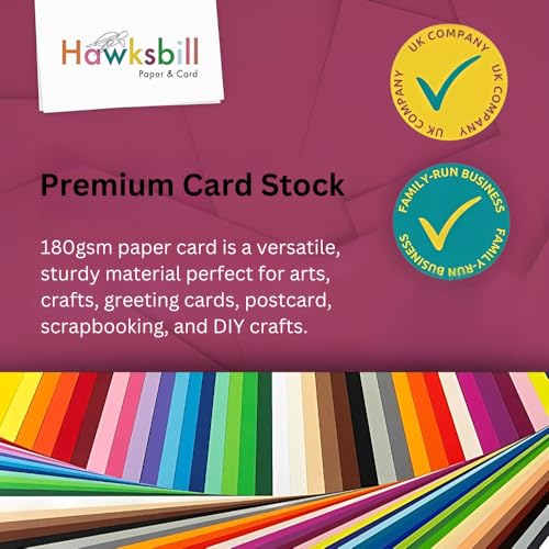 Hawksbill Orange Card A4 180 GSM Premium Bright Orange Cardstock Pack of 100, 100 Sheets - Image 4
