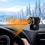Ownicee Chauffage de Voiture 12V 120W, Portable Chauffage Ventilateur 2 en 1 Chauffage & R...