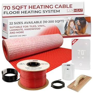 best bathroom floor heating system