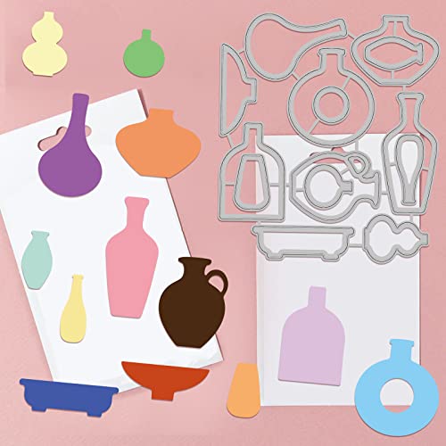 GLOBLELAND Art Flower Arrangements Cutting Dies Metal Floral Vases Die Cuts Embossing Stencils Template for Paper Card Making Decoration DIY Scrapbooking Album Craft Decor - Image 4