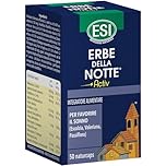 ESI - Erbe della Notte Activ, Integratore Alimentare, a Base di Valeriana, Passiflora, Escolzia e Biancospino, Senza Glutine e Vegan, Favorisce il Sonno e Riduce Ansia e Stress, 50 Capsule
