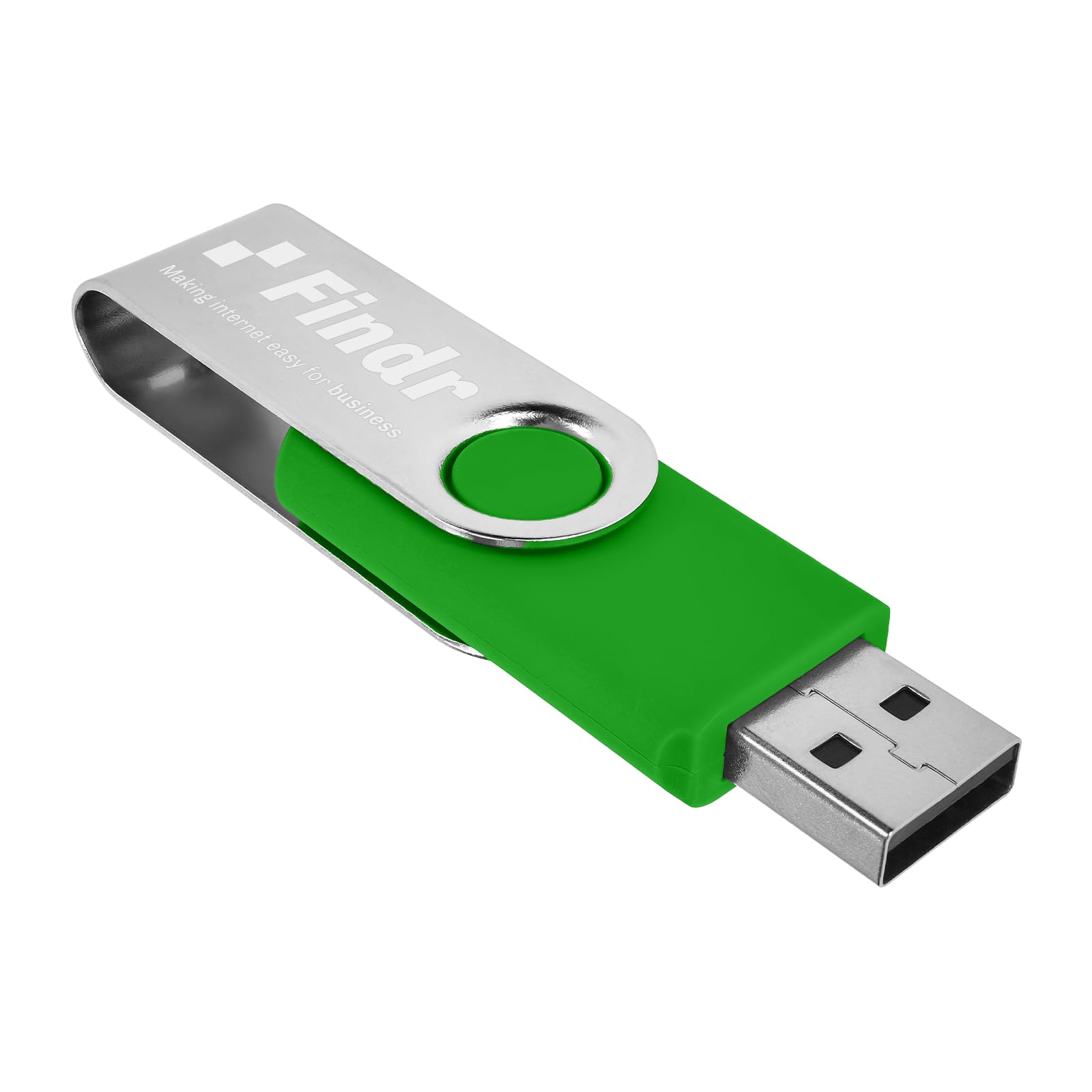 Zestaw 50 niestandardowych pendrive'ów USB 32 GB USB 2.0, spersonalizowane pendrive z logo do biznesu, wydarzeń, drukowania tekstu lub obrazu, niestandardowe karty pamięci JBOS - zielone