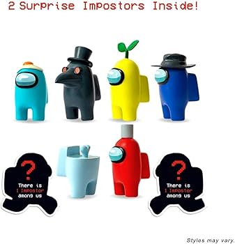 Amazon.co.jp: Among Us クルーメイトフィギュア 8個パック デラックス