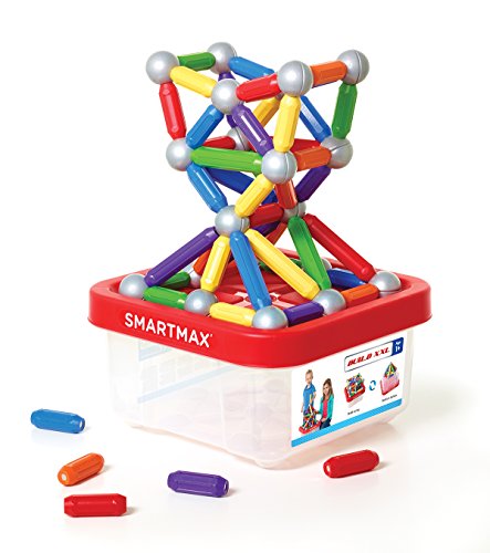 Smartmax Build Xxl (70 Pcs) Stem Magnetic Discovery Building Set Featuring Safe, Extra-Strong, Oversized Building Pieces And Sturdy Storage Case For Ages 3+ #TOP4