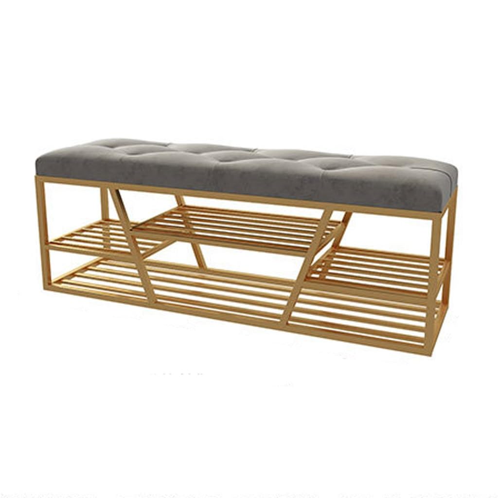 Aioneer Footstool For Front Door Entrance Shoe Changing Stool Home Storage Shoe Cabinet Modern Simple Cushion Long Stool Entrance Door Wearing Shoe Stool Outdoor Bench Shoe Bench-A-S 80cm