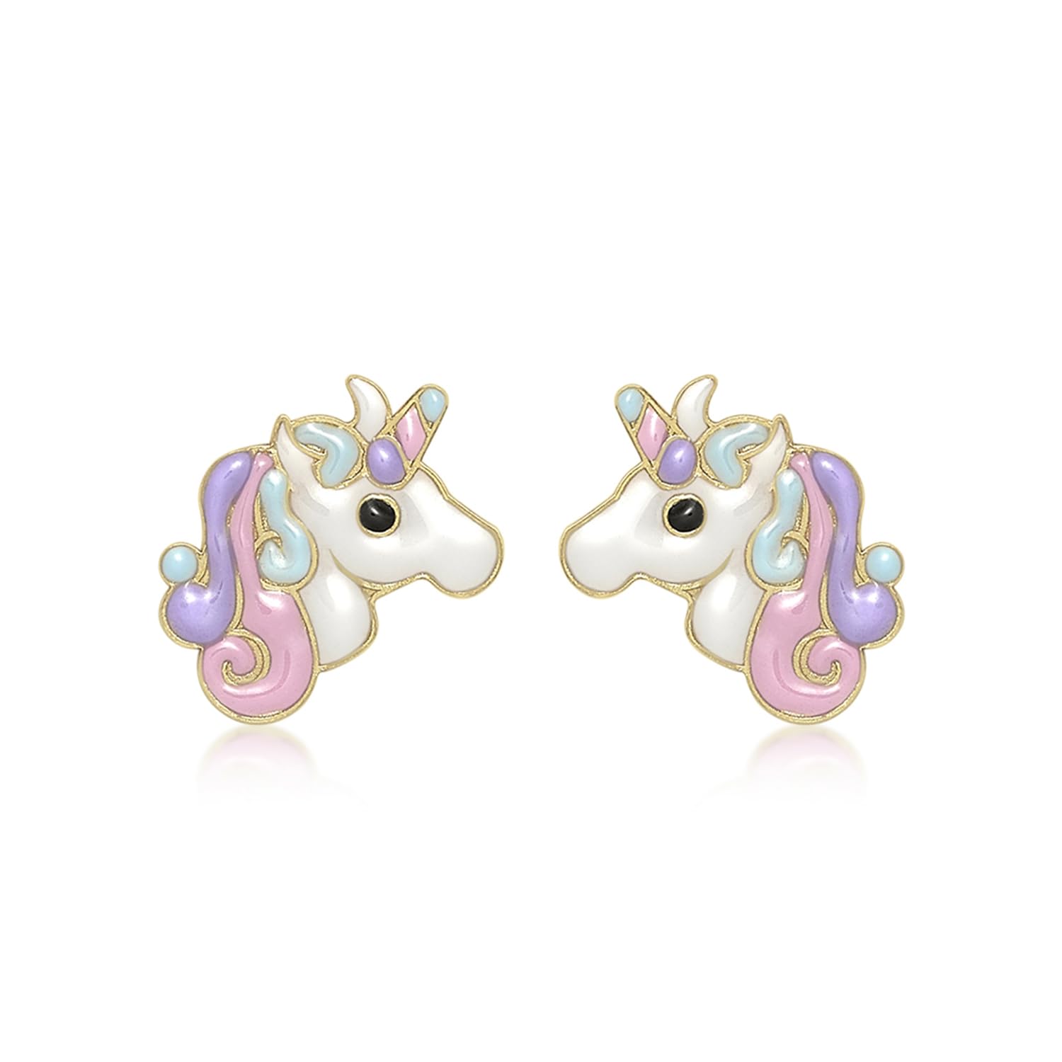 Boucles d'oreilles puces or jaune 9 ct cadeau idéal pour anniversaire