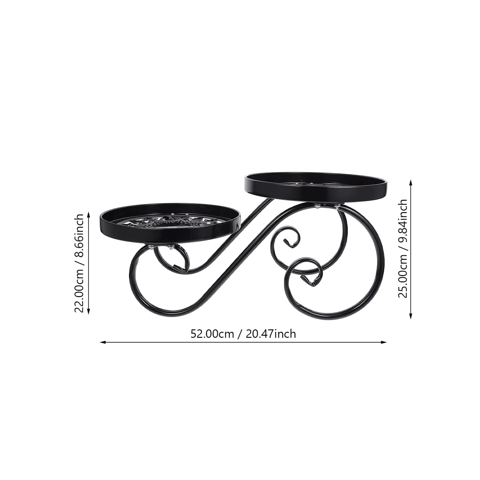 Support de pot de fleurs - Support pour pots en terre cuite - Crochet pour - En métal pour suspendre des paniers - En fer inoxydable - Pour suspendre des paniers de fleurs