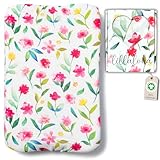 Housse Matelas à Langer 50x70cm Extensible - 100% Gaze de Coton Bio GOTS, Sain, Ultra Dou...
