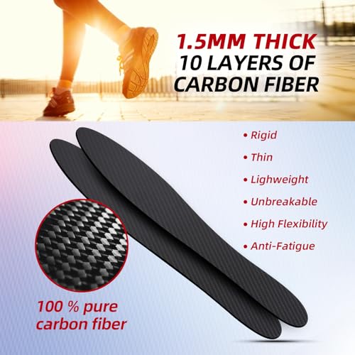Plantillas rígidas de fibra de carbono 1.5mm para hombres y mujeres miniatura 7