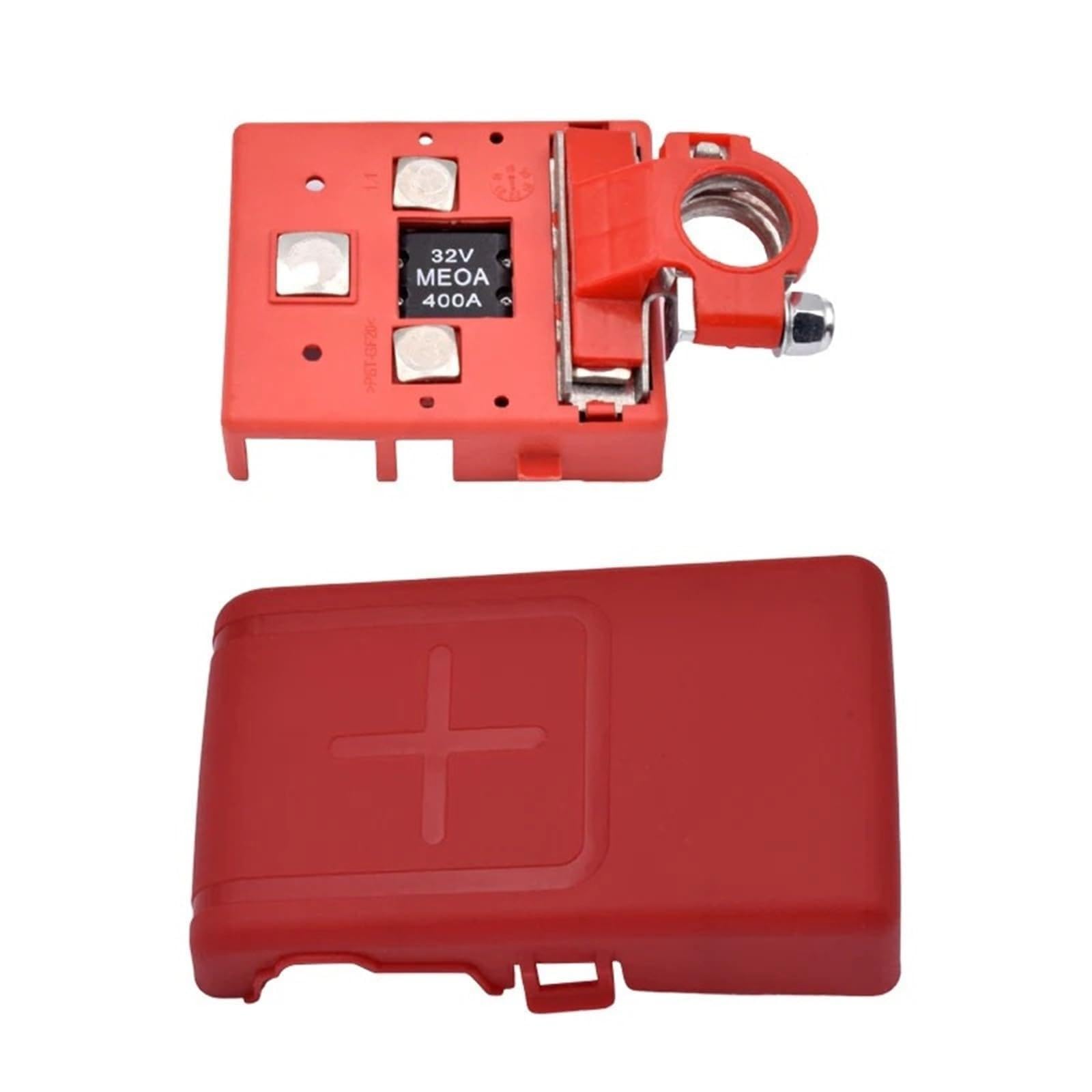 Borne de distribution de batterie de voiture 32 V 400 A, connecteur de pinces à fusible à dégagement rapide for caravane, 1 pièce(With Cover)