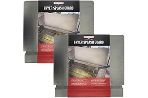 2 Pack Stainless Steel Splash Guard for Kitchen Fryers