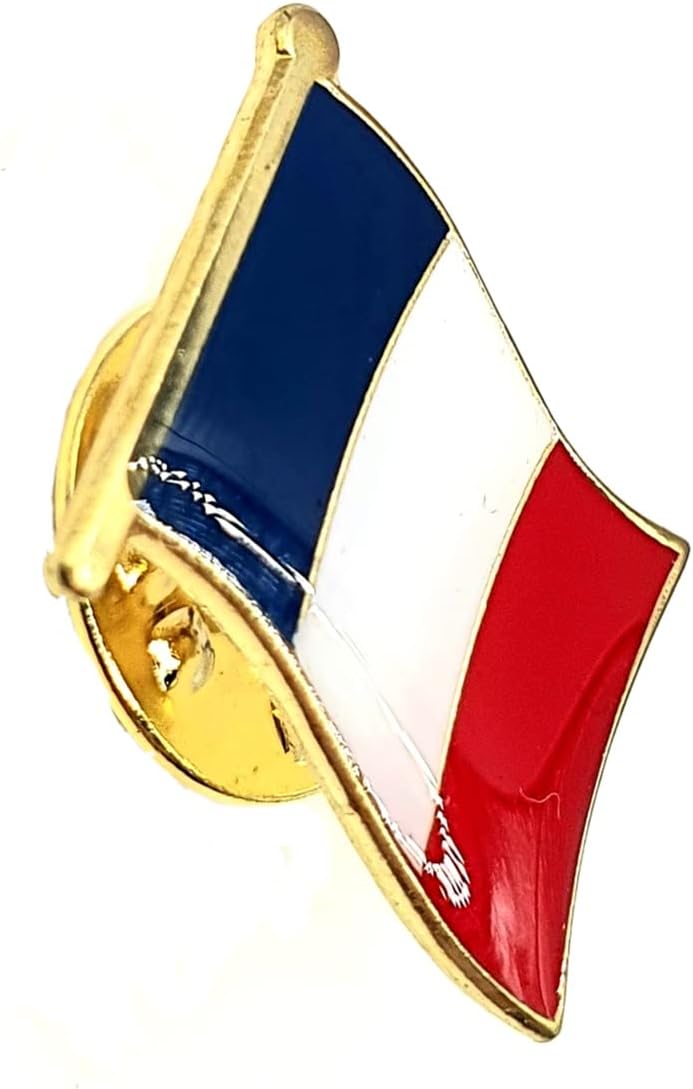 France French Metal Enamel Country Flag Pin Badge