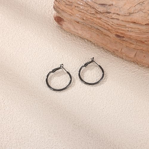 Image of Gacimy Gold Hoop Earrings for Women, 14K Gold Plated Thin Hoops