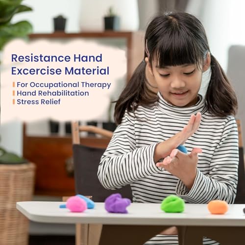 Image of Abley's Therapy Putty for Kids | Usage Occupational Therapy, Rehabilitation, Fine Motor Skills, Stress Relief | Hand Excercise Material | Yellow 100g