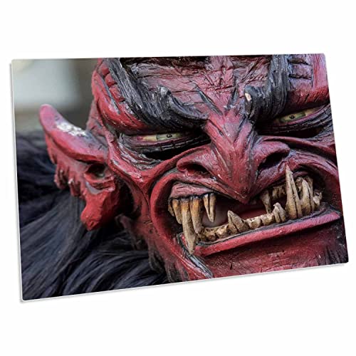 Base de escritorio 3dRose Red Demon mask 58.4x40.6 cm miniatura 1